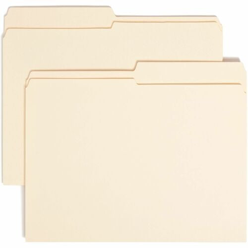 SMEAD Smead SMD10326 Manila File Folder 1/2-cut Box of 100
