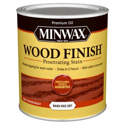 MINWAX Minwax 701094444 Wood Finish Barn Red Quart