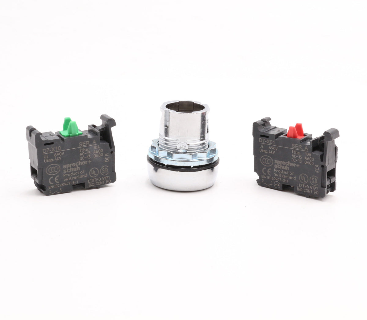 CaptiveAire D7-F2X11 Metal Housing with Black Momentary Push Button Switch