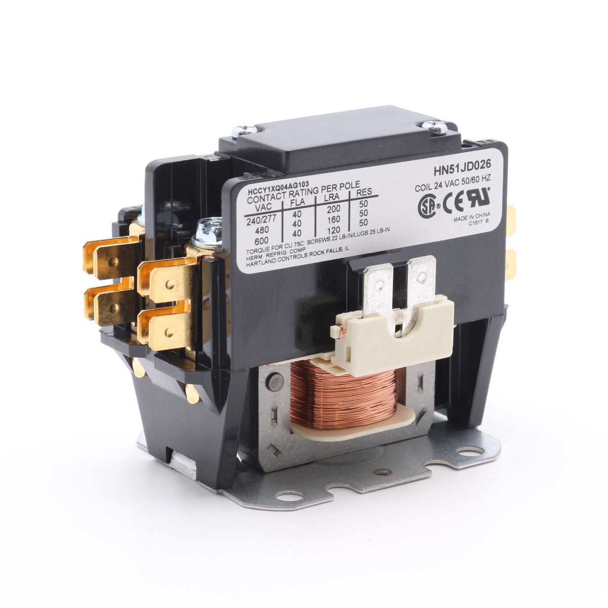 CAPTIVEAIRE P282-0311 Carrier Replacement Contactor Used On Single Phase 208/230V 5 Ton Condenser Units