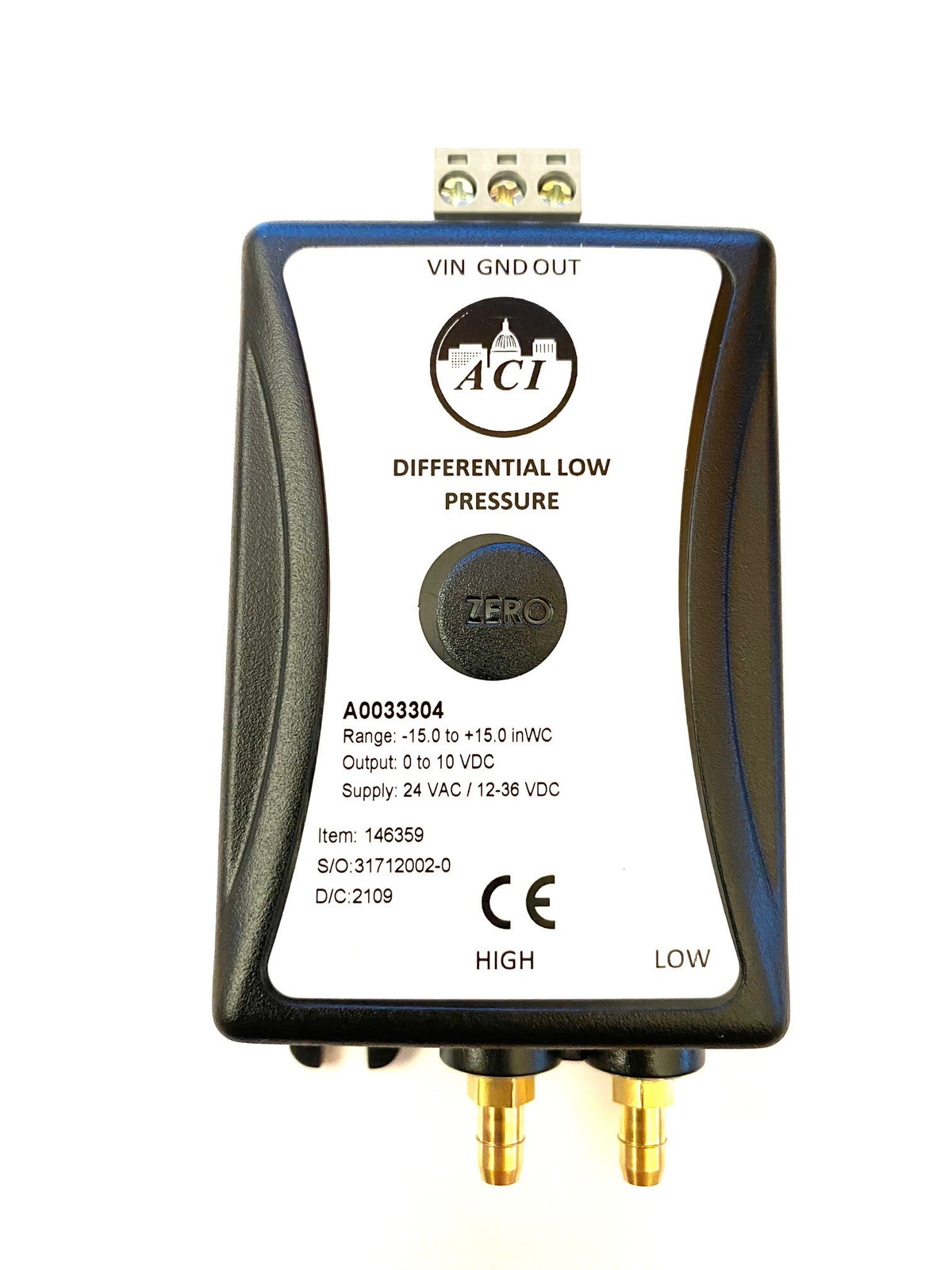 CaptiveAire A/MLP2-015-W-B-A-C-0P-M ACI- MLP2 Series Low Differential Pressure Transmitters