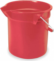 RUBBERMAID COMMERCIAL FG296300RED Brute Round Bucket 10 qt Red