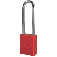 Master Lock A1107RED Padlock with 3 Inch Shackle Aluminum Red