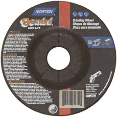 Norton 66252801864 Gemini Depressed Center Abrasive Wheel 6 inches 1/8 thick