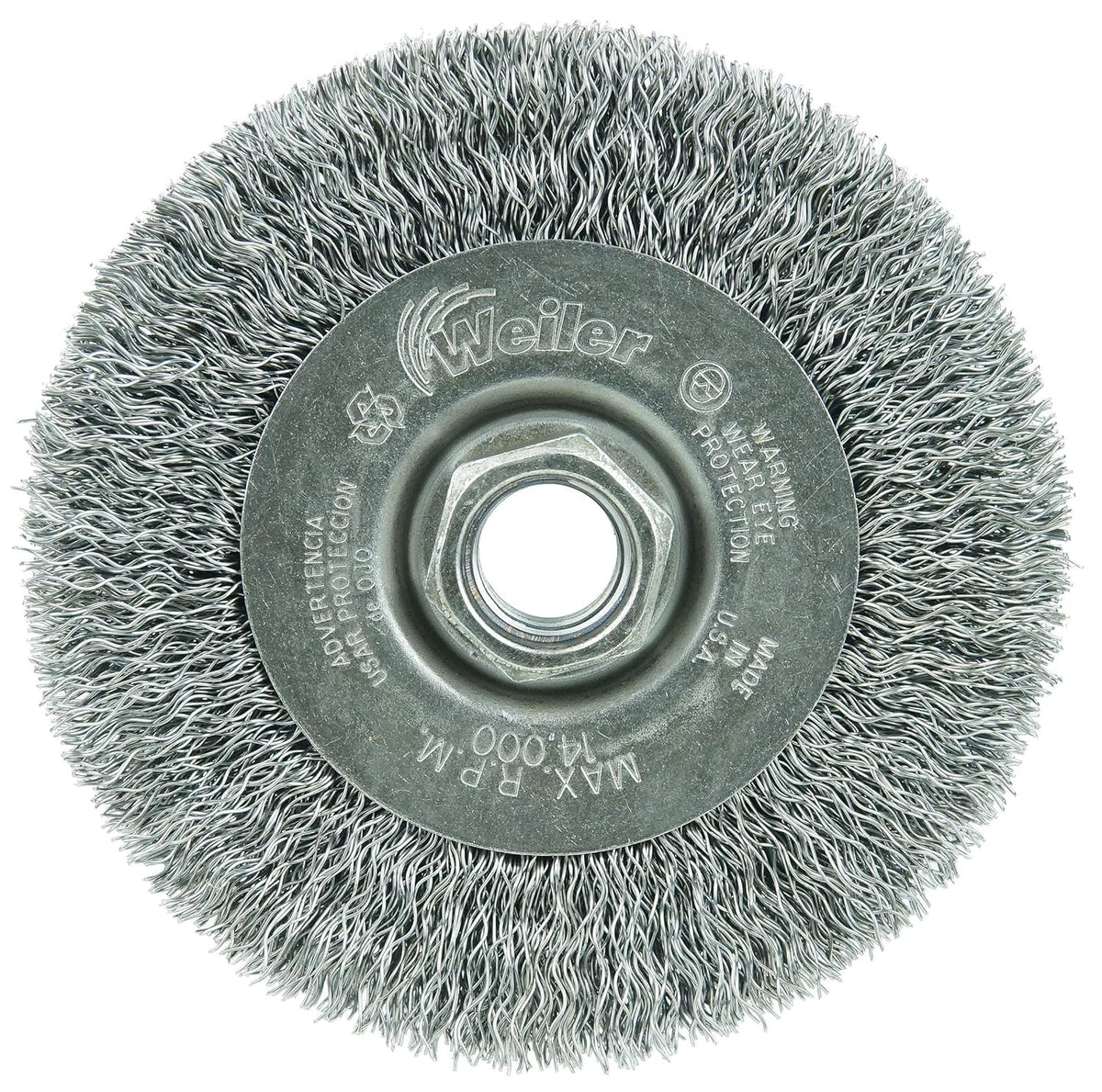 Weiler 13081 Crimped Wire Wheel 5/8-11 UNC Nut