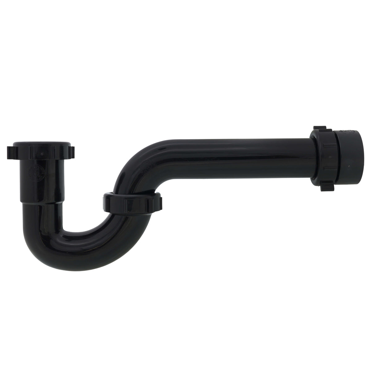 Oatey A9704B 1-1/2 Black P-Trap w/ Threaded ABS Adapter