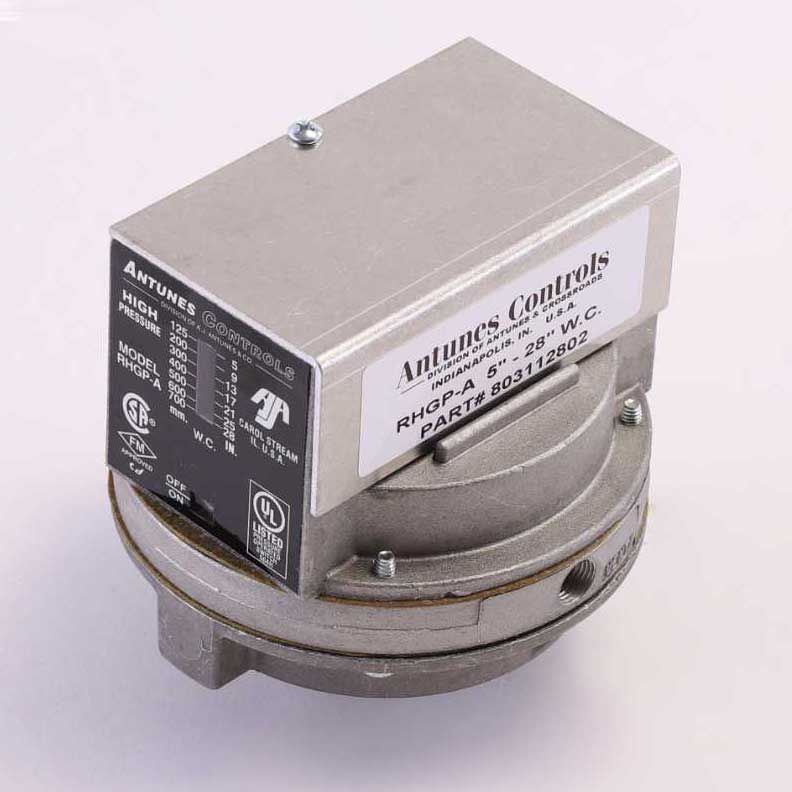 Antunes 803112802 RHGP-A Pressure Switch 5-28 inches WC Auto Reset