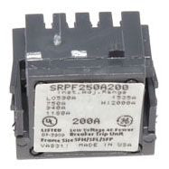 GE SRPF250A200 PLUG RTG RMS 3-POLE 250A 200A SF250