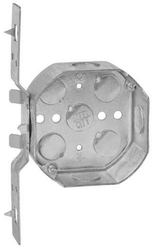 ABB 54151-V-1/2 T&B 4OCTAGON BOX, STL, 15.8CU, 1/2-KO, BRKT