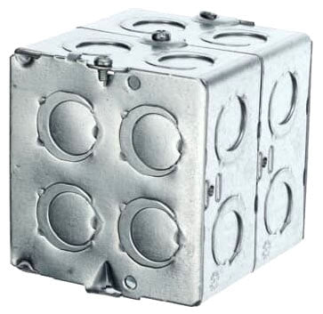 Steel City GW235G Gangable Masonry Box 22 Cubic Inches 3-3/4 Inches Long x 3-3/4 Inches Wide x 3-1/2 Inches Deep