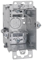 ABB LXOWC-25 Gangable Welded Style Switch Box Steel 12.5 cu-in Capacity 1 Gang 1 Outlet 4 Knockouts