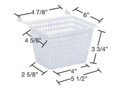 Aladdin B-202 Skimmer Basket Replacement for Jacuzzi and Hayward Pumps