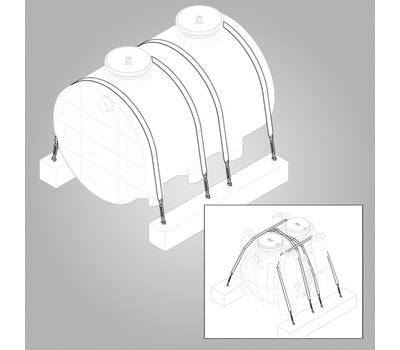 SCHIER AK3 Anchor Kit for Great Basin Model GB-1000 and All Big Foot Models Grease Interceptors