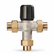 Resideo AM100R-US-1/U Mixing Valve 150 PSI 1/2 Inch Brass Union Sweat