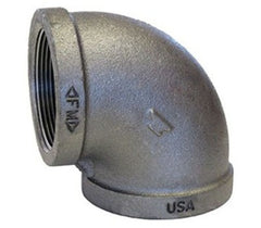 CAI - ANVIL 0310000807 1/2 in. Female Black Malleable Iron 90-Degree Elbow