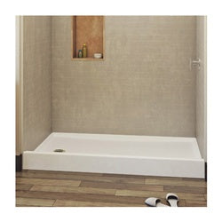 Aquatic 6030CPAN-LH-WH 60 x 30 Shower Pan