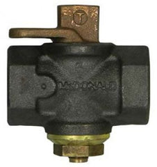 A.Y. McDonald 4812-189 2 x 2 FPT x FPT 175 PSI Black Brass Plug Valve