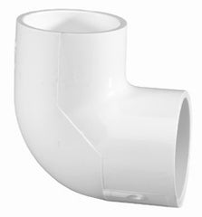 Lasco 406025 2-1/2 x 2-1/2 Slip x Slip Schedule 40 PVC 90D Elbow