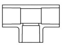 Lasco 9801020 Tee Fitting 2 in Schedule 80 Replacement MPN