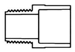 Lasco 9836-007 3/4 Adapter Fitting