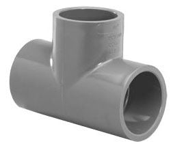 LASCO 801012 PVC Sch 80 Slip Tee, 1-1/4