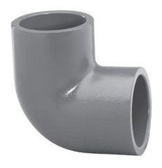 LASCO 806025 2-1/2 x 2-1/2 Slip x Slip Schedule 80 420 PSI Lead-Free Dark Gray Injection Molded PVC Straight 90D Elbow