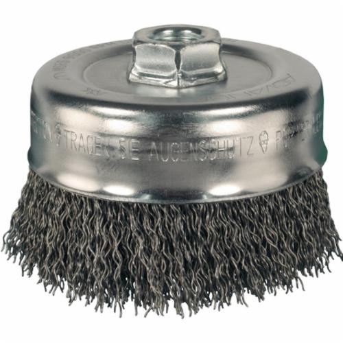 PFERD 82243 Minigrinder Cup Brush, 2-3/4 in Diameter, 5/8-11 Arbor Hole, 0.014 in Diameter Filament/Wire