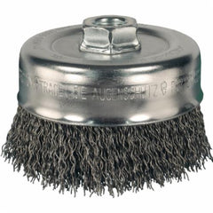 PFERD 82243 Minigrinder Cup Brush, 2-3/4 in Diameter, 5/8-11 Arbor Hole, 0.014 in Diameter Filament/Wire