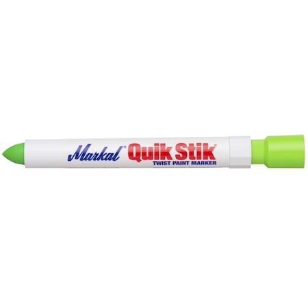 La-Co 61042 Quik Stik Solid Paint Crayon Fluorescent Green