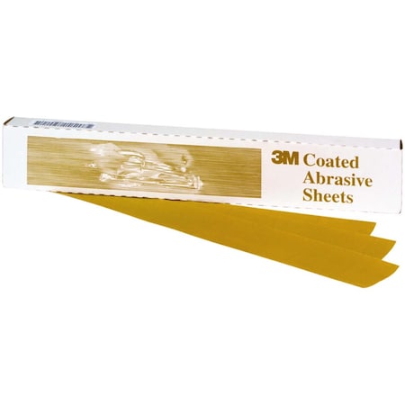 3M 7000118224 Gold Abrasive Sheet P320 Grade 3 2/3 In X 9 In