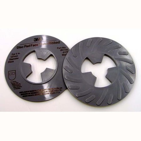 3M 7000120516 Disc Pad Face Plate Ribbed 81734 5 In Medium Gray 10Pk