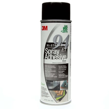 3M 7000121417 Hi-Strength Spray Adhesive 94 Et Low Voc <20% Clear 24 Fl Oz Can