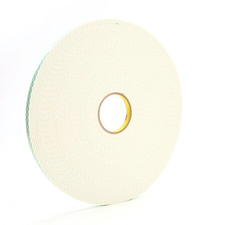 3M 7000048481 Double Coated Urethane Foam Tape 4008 (1/2 In X 36 Yd)