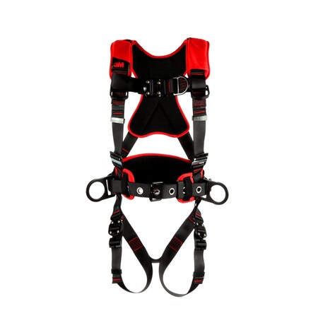 3M 1161220 Protecta Comfort Construction Style Positioning/Climbing Harness Black Small