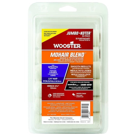 Wooster RR504-4 1/2 Jumbo-Koter Mohair Blend (10 Ct) Mini Rollers