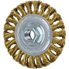 Pferd 82366 4 Standard Twist Knot Wheel .014 Brass Wire 5/8-11 Thread