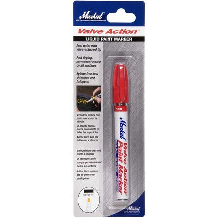 La-Co 96802 Valve Action Liquid Paint Marker Red Carded