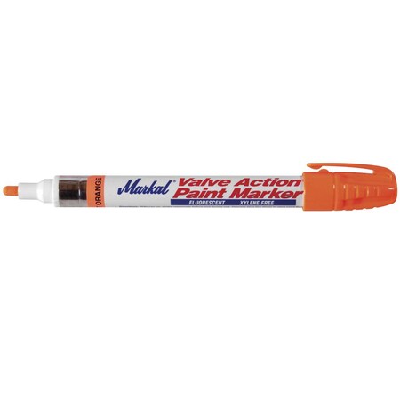 La-Co 97052 Valve Action Liquid Paint Marker, Fluorescent Orange