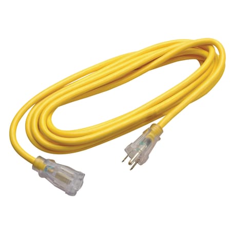 Southwire 2587SW8802 12/3 SJTW Extension Cord 25 Feet Yellow