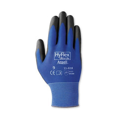 Ansell 11-618-9 HyFlex Plastic Ultralight Glove Size 9 Black Dark Blue