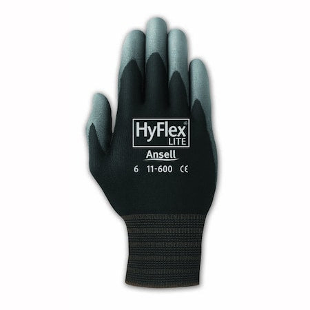 Ansell 11-600-6B Hyflex 15G Purple/Gray Nylon Spandex Lnr, Nitrile Palm Coat, Size 11