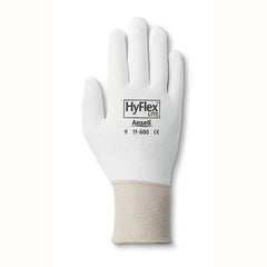 Ansell 11-600-9 HyFlex 15G White Lite Nylon Liner Polyurethane Palm Coat Sz 9 12PK