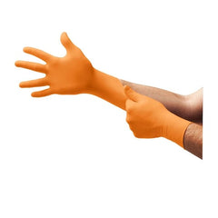 Microflex N483 Blaze N48 Nitrile Exam Gloves Large Orange