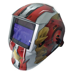 Weldpro ASH1005 Auto Darkening Welding Helmet Silver Robot Series 900