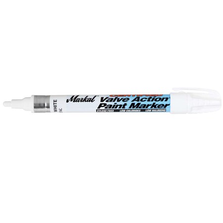 La-Co 96880 Certified Valve Action Liquid Paint Marker White