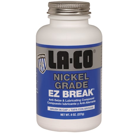 La-Co 8972 EZ Break Nickel-Grade Anti-seize Compound - 16 oz Brush-N-Cap Jar