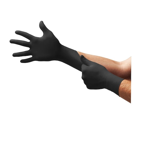 Microflex BD-1004-PF Black Latex X-Large Powder-Free Examination Gloves 100 Pack