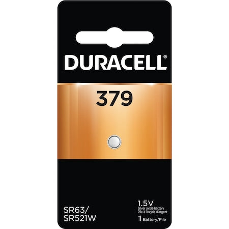 Duracell D379BPK09 Silver Oxide Electronic Watch Battery 1.55V 14mAh (Case of 6)