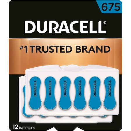 Duracell DA675B6ZM09 Easy Tab Hearing Aid Battery 675