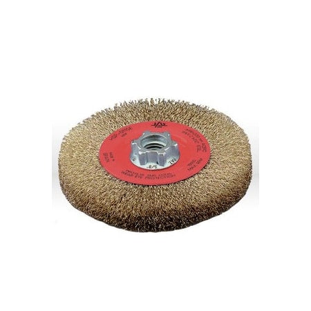 Jaz 78000 Wire Wheel Bench Brush 4-1/2 Crimped Wire Wheel Brush Wire .012